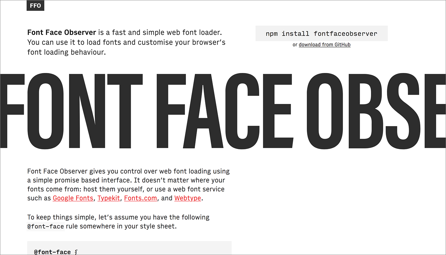 Font Face Observer